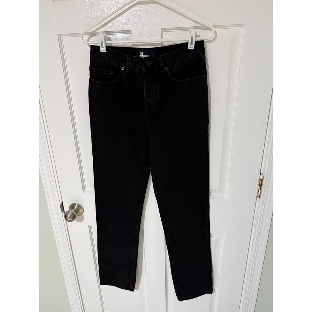 The Kooples Black Straight Leg Jeans HJEA25014J Vestiaire Carry-over Size 27 NEW